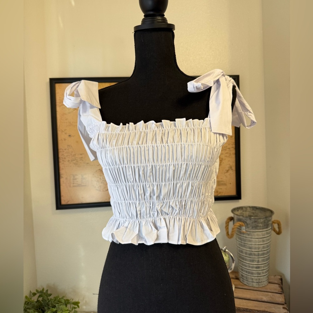 Choosy smocked Skye tank top